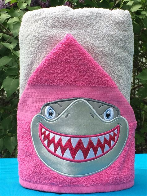 Shark Hooded Towel Lighthouse Lane Crafts