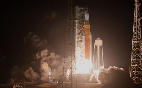 Nasa Launches Sls Mega Rocket On Artemis 1 Moon Mission
