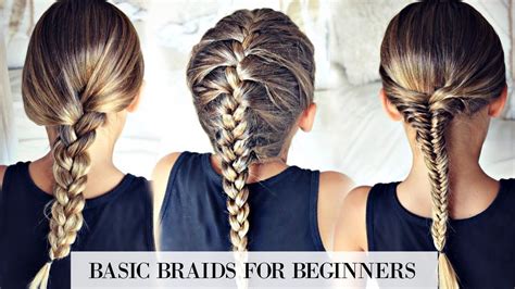 How to braid your own hair: (Easy) Basic Braids For Beginners TUTORIAL - YouTube | Easy braids for beginners, Easy braids ...
