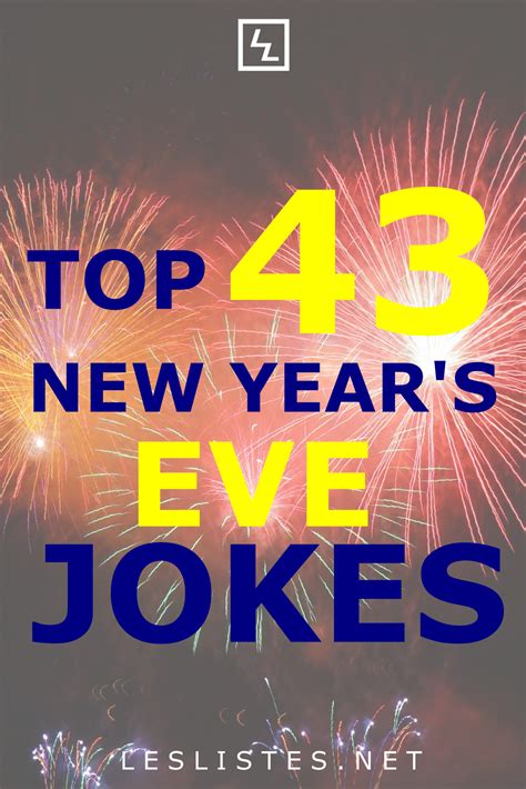 The Top 42 New Years Puns And Jokes Les Listes Artofit
