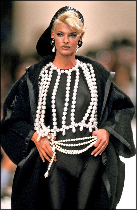 Chanel 1990s Seen On Linda Evangelista Runway Lambskin Leather Quilt