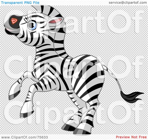 Royalty Free Rf Clipart Illustration Of An Energetic Zebra Rearing Up