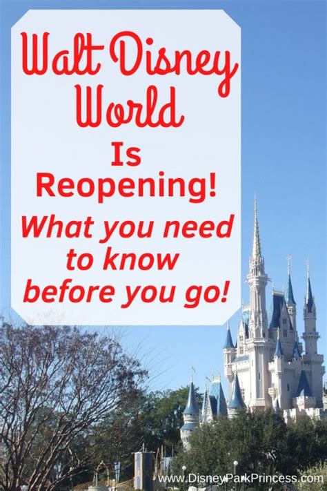 Walt Disney World Reopening Information