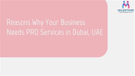 Ppt Reasons Why Your Business Needs Pro Services In Dubai Uae