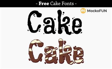 Free Cake Fonts Mockofun