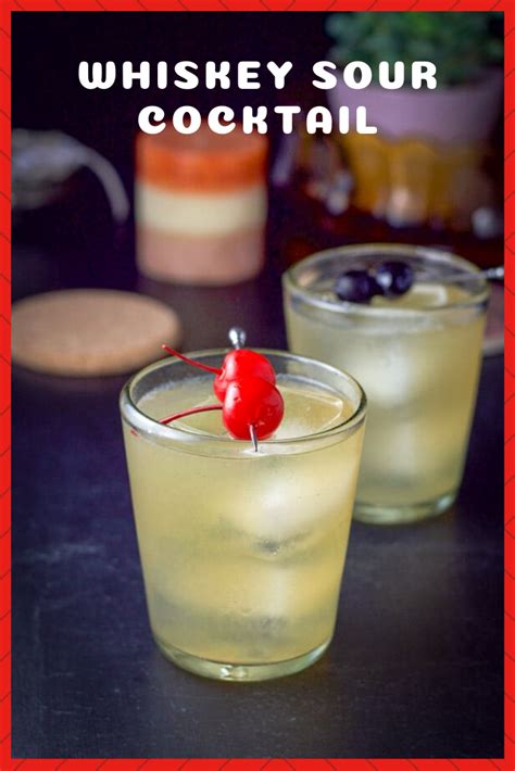 Whiskey Sour Cocktail