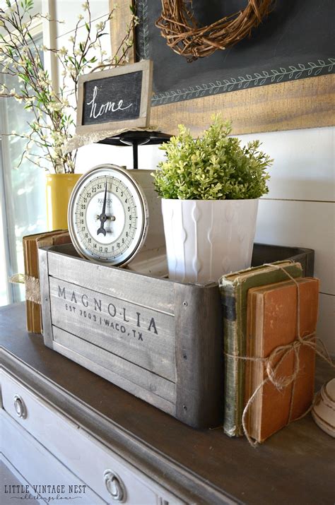 Searching for decorative wooden boxes at top10answers. 5 Ways to Style a Wooden Crate | Country farmhouse decor ...