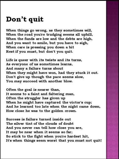 Free 2013 Calendars Bookmarks Cards Printable Dont Quit Poem