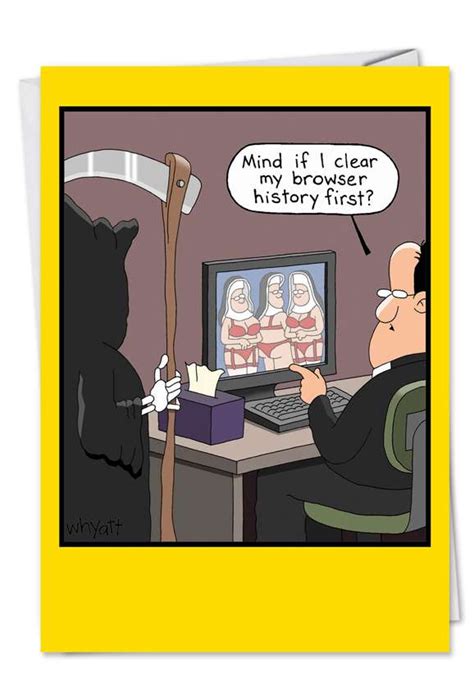 Browser History Cartoons Birthday Paper Card Tim Whyatt