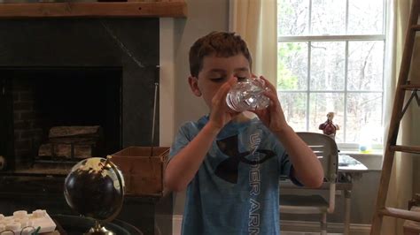6 Year Old Chugging A Water Bottle Really Fast Youtube