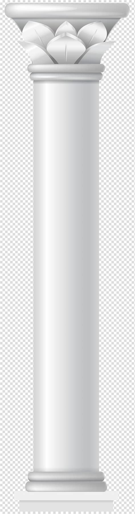 White Pillar Digital Illustration Angle Cylinder Pillar Transparent