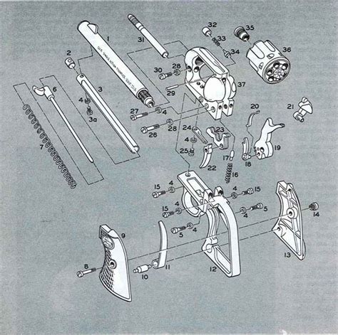 Remington Model Frontier Revolver Disassembly Parts Exploded View My