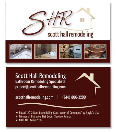 Remodeling Home Improvement Business Cards Use The Data To Improve