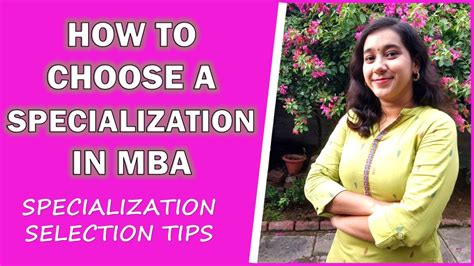 How To Choose A Specialization In Mba Mba Specialization Selection