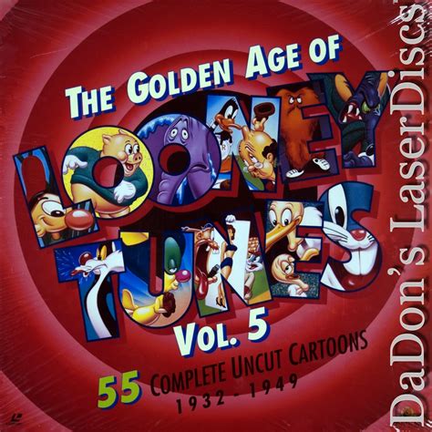 New Sealed Golden Age Of Looney Tunes Vol 4 5 Disc Set Laserdisc