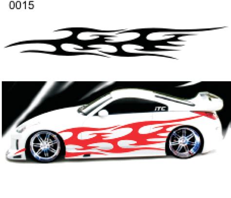 Tribal Flame Style 15 Vinyl Vehicle Graphic Kit