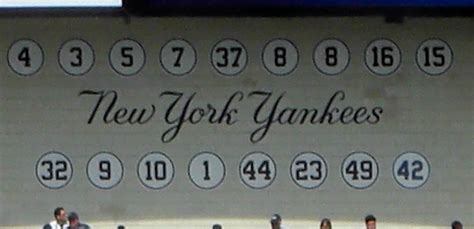 Ny Yankees Retired Numbers A Photo On Flickriver