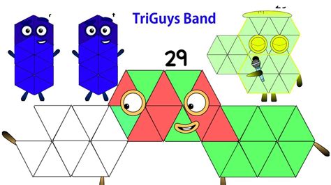 Numberblocks Triguys Band Remix 1 20 Official Learn To Count