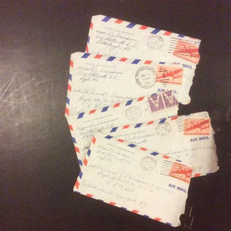 Reserved Owcm Antique Collection Of 5 Handwritten 1943 Love Letters