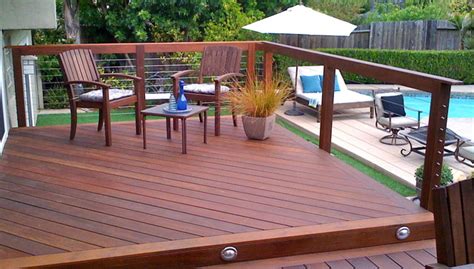 Choose from cable railing systems, glass railing systems, or rod railing systems. Cable Railing and Hardwood Decking - Modern - Terrace ...