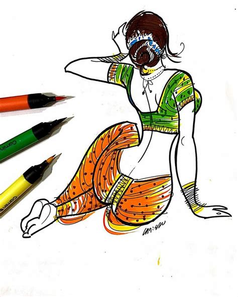 Relaxing portrait coloring page for adults. Pin by D. A. on बोलक्य रेषा in 2020 | Indian art paintings ...