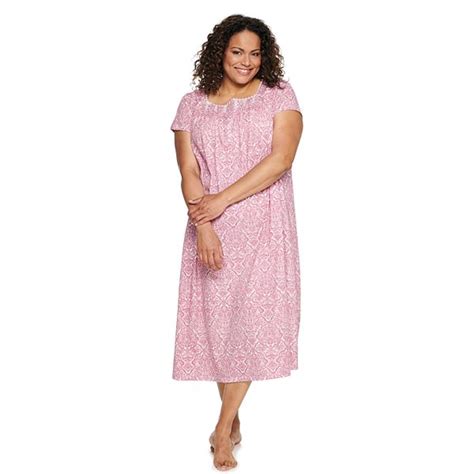 Plus Size Croft And Barrow® Short Sleeve Pintuck Nightgown