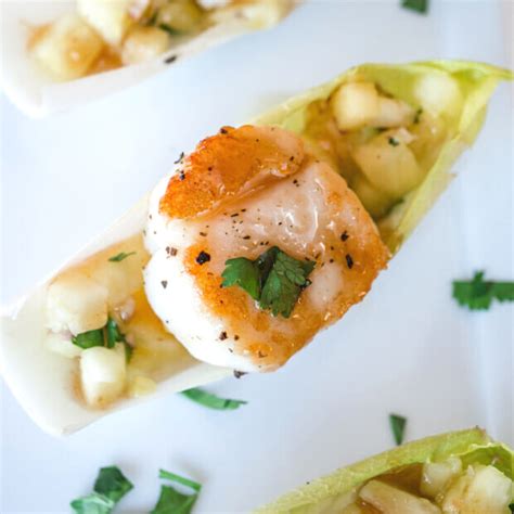Scallops With Pineapple Salsa Appetizer Recipe Hostess At Heart
