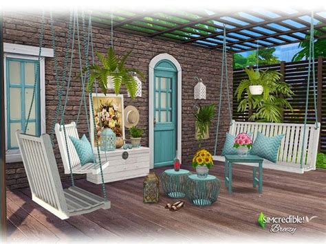 Sims 4 Ccs The Best Breezy By Simcredible Pelo Sims Keep Life