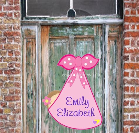 Welcome New Baby Signs Its A Girl Decoration Stork Sign Etsy