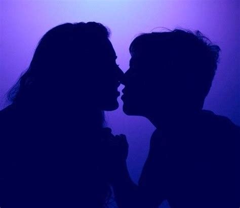 Love Couple And Kiss Image Dark Purple Aesthetic Purple Aesthetic Blue Aesthetic
