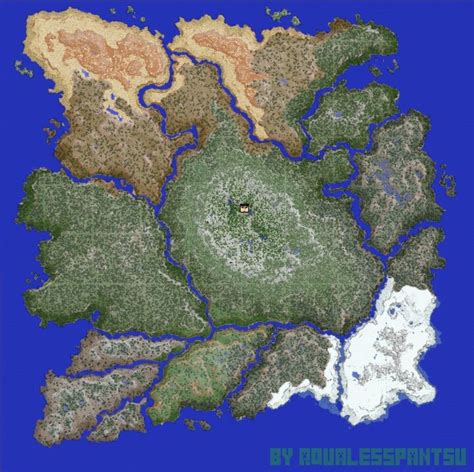 Custom Terrain Minecraft Map Gambaran
