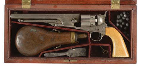 Cased Colt Model Army Commemorative Revolver With Shoulder Stock My