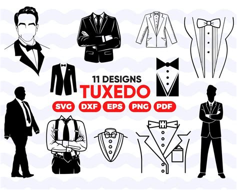 Tuxedo Svgtuxedo Svg Tuxedo Clipart Suit Svg Suit Svg File