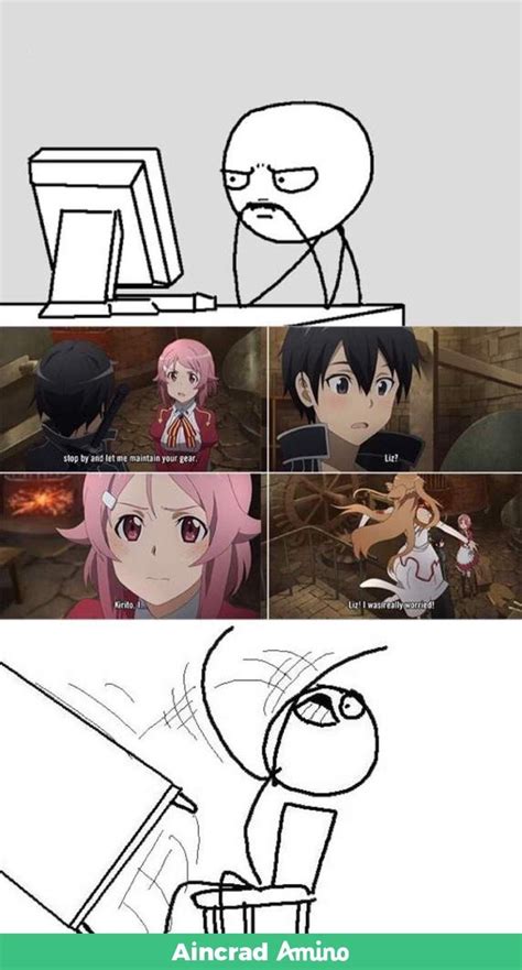 Pin By April On Anime Sword Art Online Funny Sword Art Online Meme Sword Art