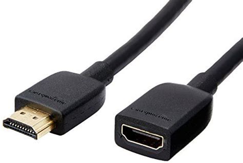 AmazonBasics 3 Feet High Speed HDMI Male to Female 2.0 Extension Cable | Extension cable, Hdmi ...