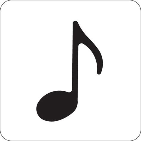 Single Musical Note Template Clipart Best