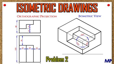 Projection done by pulling the sides or pieces of an object away to show how. Isometric Views Problem 2 - YouTube