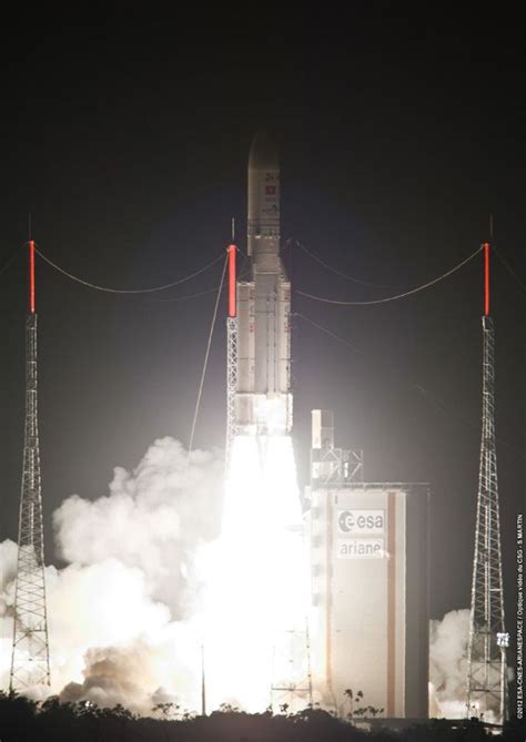 Ariane 5 Rocket Launches 2 New Satellitesflight Space