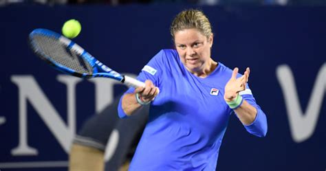 Kim Clijsters Très Excitée Daller à Lus Open Et De Jouer Tennis