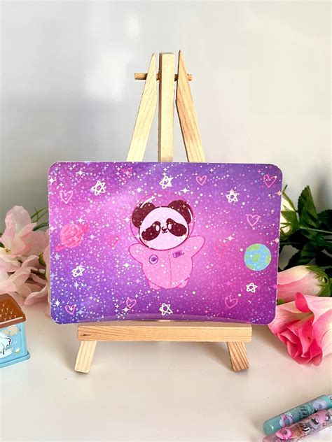 Space Panda Art Print Kawaii Panda Art Cute Panda Art Etsy