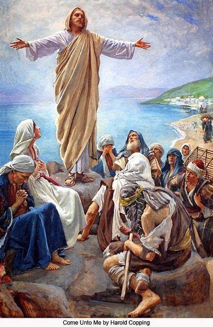 Venid A Mi Por Harold Copping Jesus Painting Biblical Art Bible