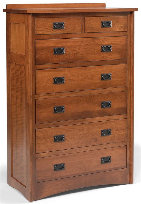 7 Drawer Mission Style Chest By Daniels Amish Wolf And Gardiner Wolf