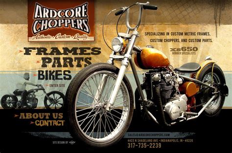 Ardcore Choppers Specializing In Custom Metric Frames Choppers And