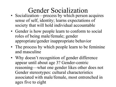 Gender Socialization Florida International University