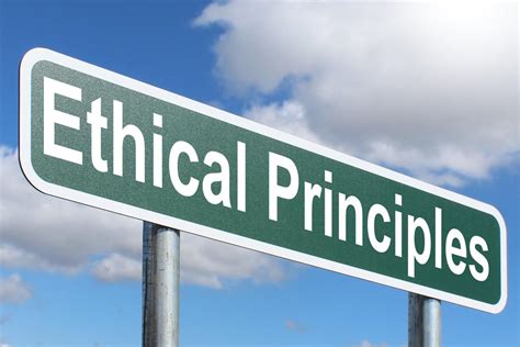 Ethical Principles Free Of Charge Creative Commons Green Highway Sign