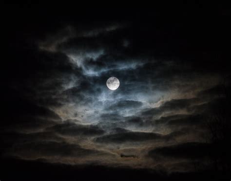 The Moon On A Stormy Winter Night Shutterbug