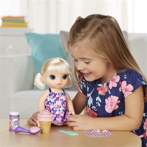 Hasbro Baby Alive Magical Scoops Baby Blonde Baby Alive Μαγικό Παγωτό