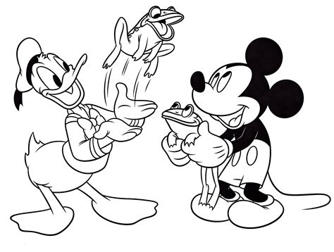 walt disney coloring pages donald duck and mickey mouse walt disney characters photo 40227444