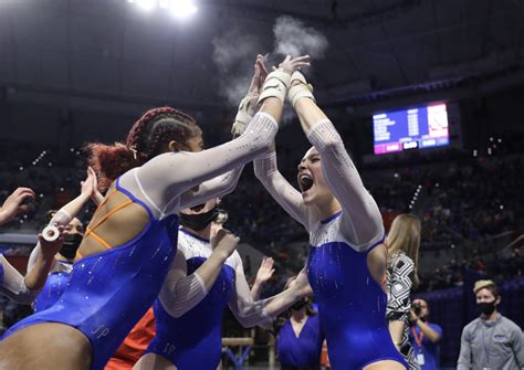 Floridas Floor Earns Gators Gymnastics The Win Over Lsu Espn 981 Fm