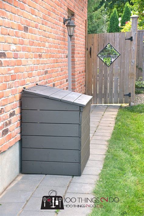 These garbage can hacks will help you keep your trash organized and as clean as possible. DIY Outdoor Garbage Bin | 100 Things 2 Do | Outdoor ...